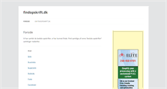 Desktop Screenshot of findopskrift.dk