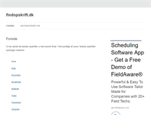 Tablet Screenshot of findopskrift.dk